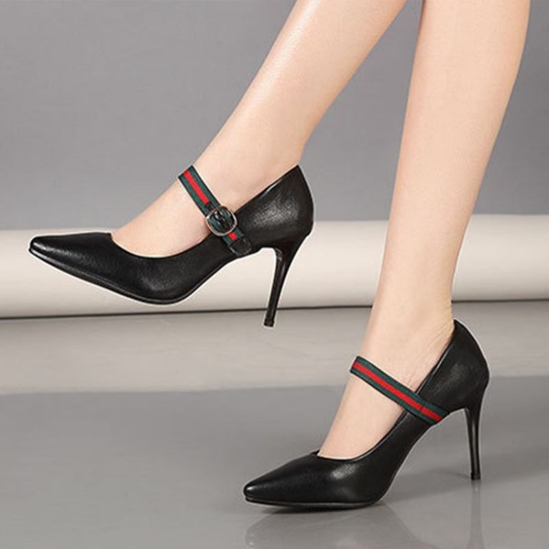 Color Block Stiletto Heel Solki Naisten Pumput