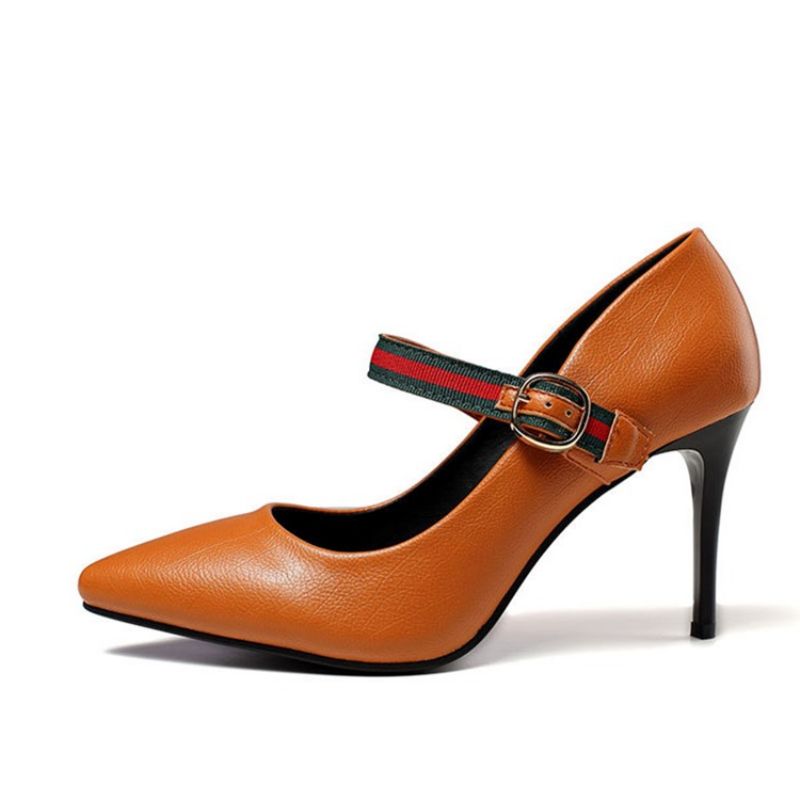 Color Block Stiletto Heel Solki Naisten Pumput