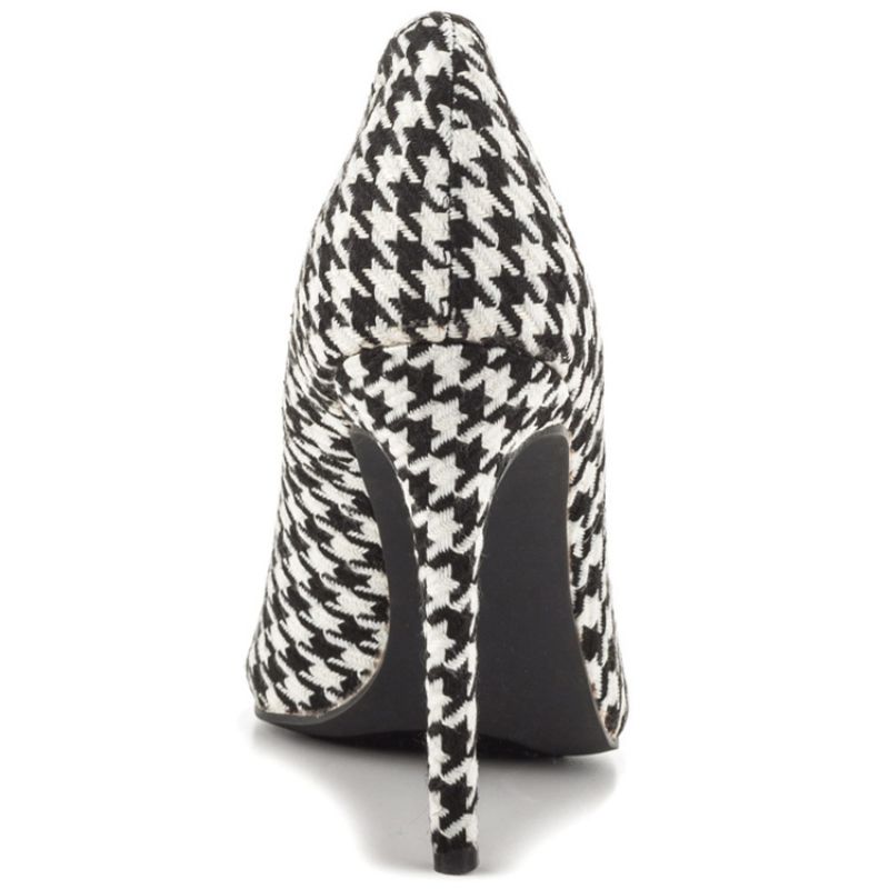 Houndstooth Point Toe Pumput