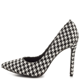 Houndstooth Point Toe Pumput