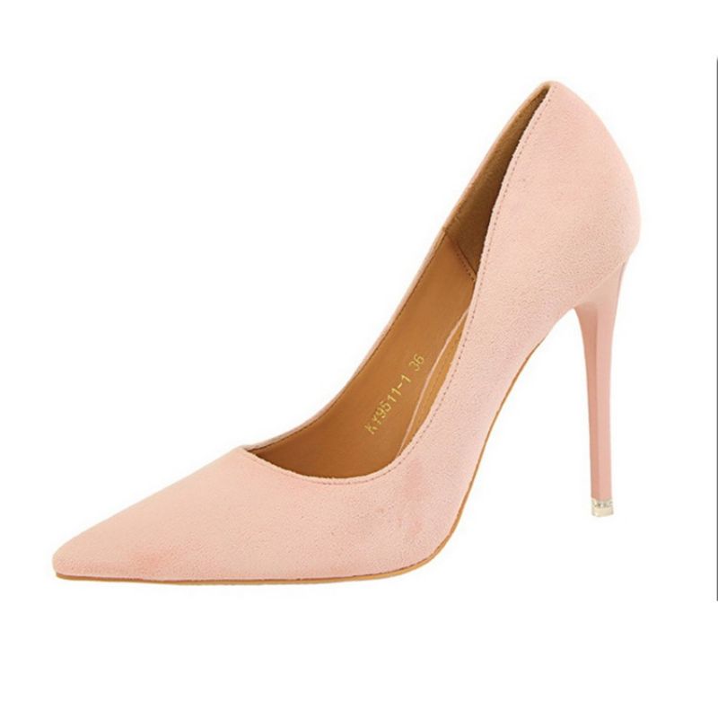 Muoti Slip-On Teräväkärkinen Stiletto Heel 10.5 Cm Ohuet Kengät