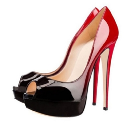 Stiletto Heel Peep Toe Platform Naisten Pumput