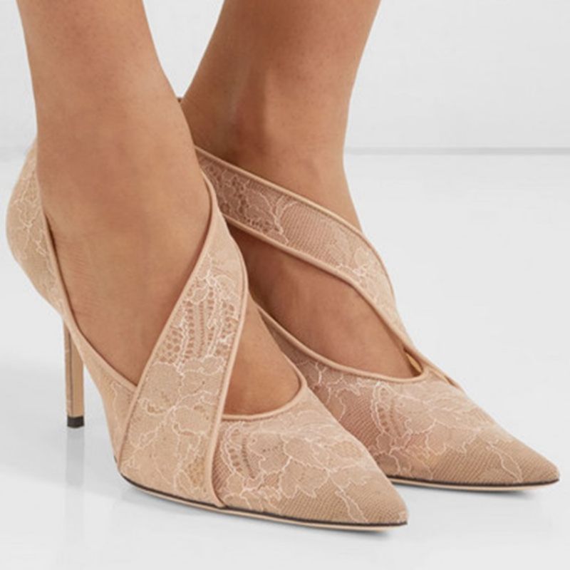 Teräväkärkinen Stiletto Heel Slip-On Low Cut Pumput