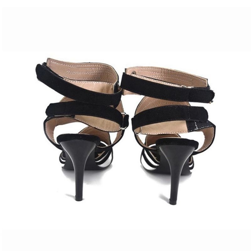 Peep Toe Buckle Stiletto Heel Sandaalit