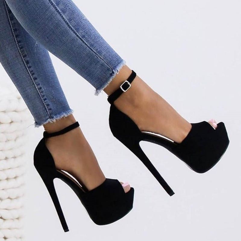 Platform Peep Toe Stiletto Heel Naisten Sandaalit