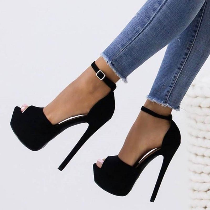 Platform Peep Toe Stiletto Heel Naisten Sandaalit