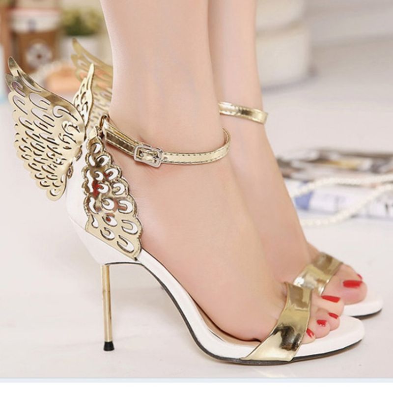 Solki Open Toe Stiletto Heel Korean Sandaalit