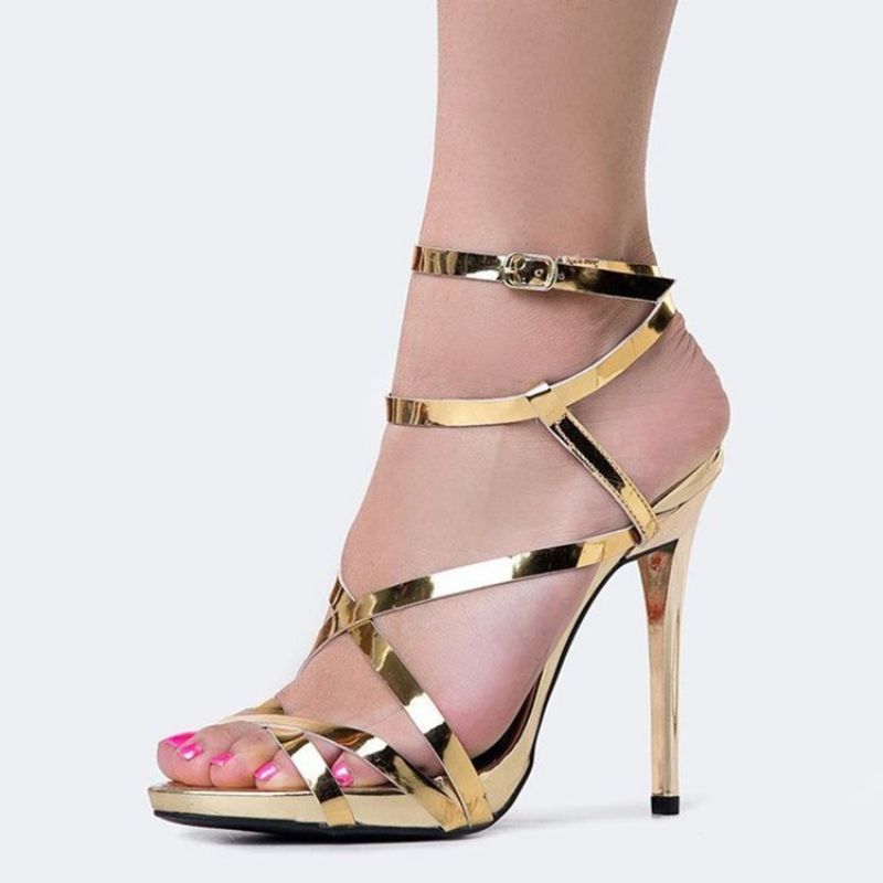 Strappy Open Toe Stiletto Sandaalit