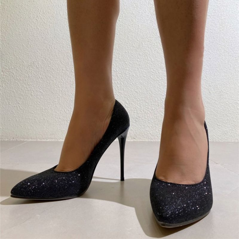 Sttiletto Heel Slip-Pointed Toe Ultra-High Hee Ohuet Kengät