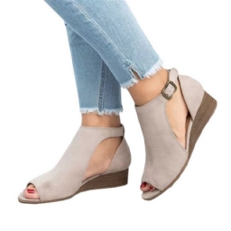 Naisten Peep Toe Wedge Heel Sandaalit