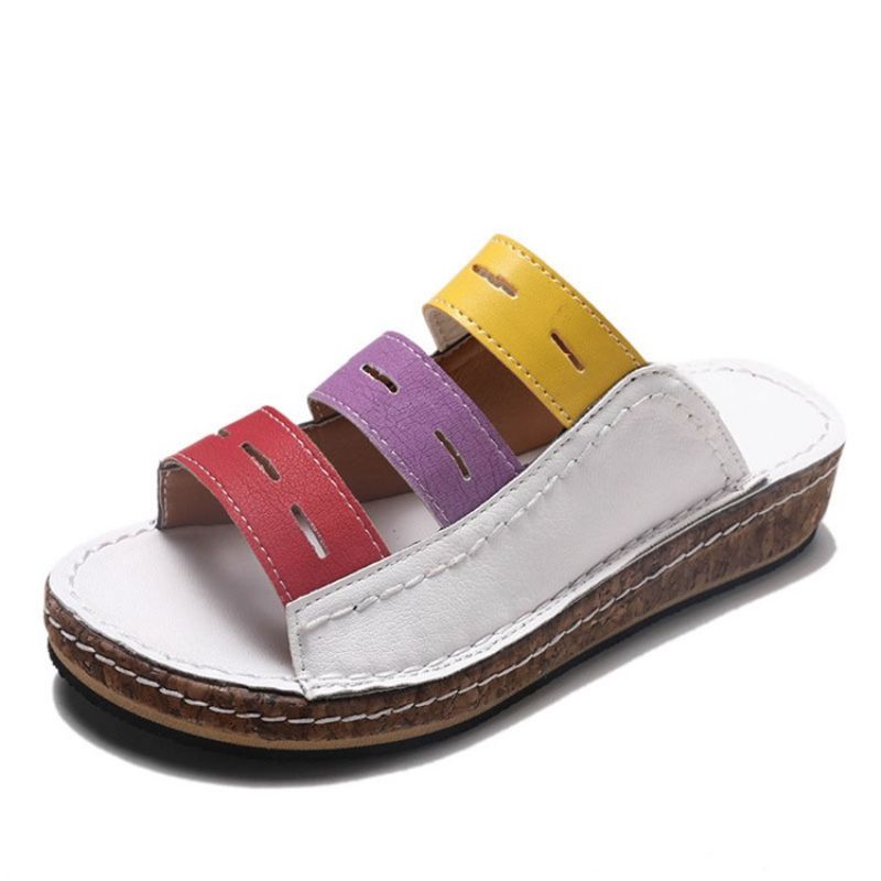 Ontot Flip Flop Slip-On Color Block Tossut