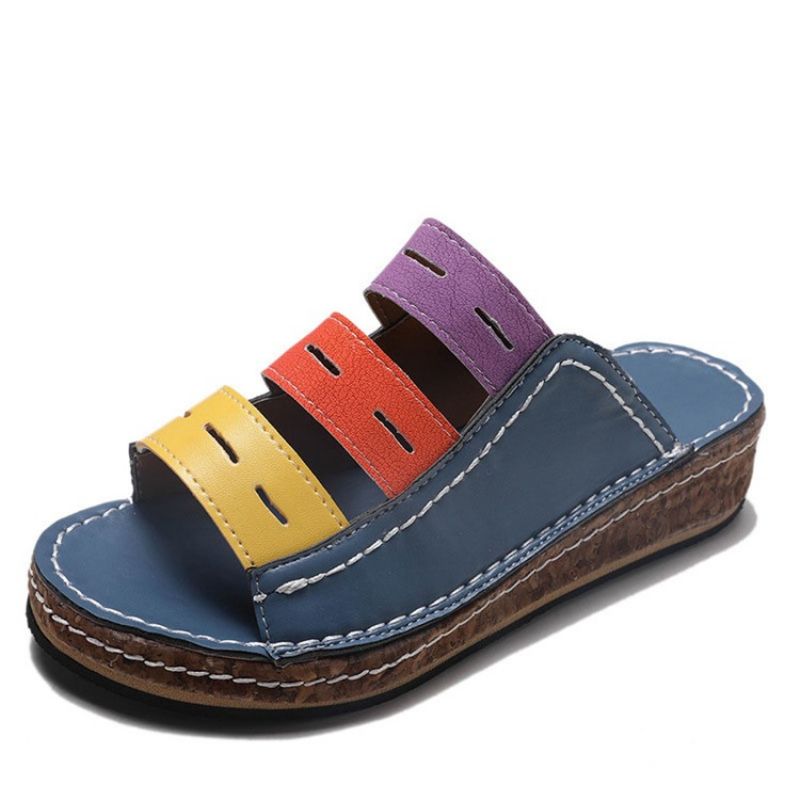 Ontot Flip Flop Slip-On Color Block Tossut