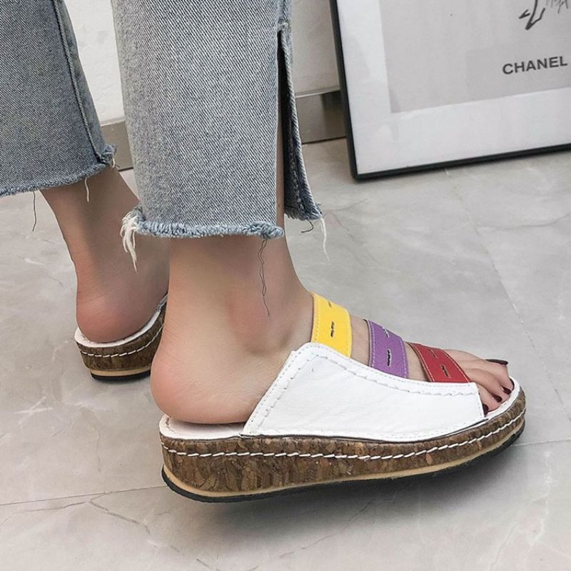 Ontot Flip Flop Slip-On Color Block Tossut