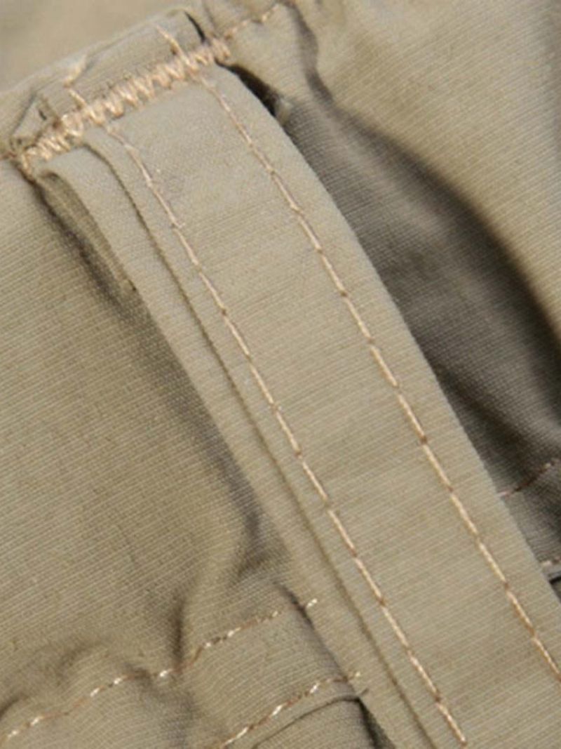 Cargo Pants Ohut Tasku Pelkkä Vetoketjullinen Miesten Vapaa-Ajan Housut