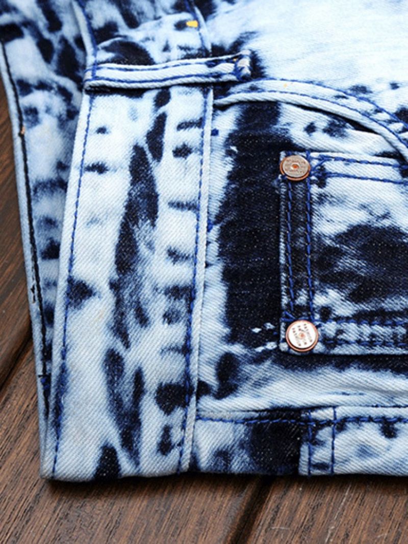 Denim Unique Patched Suorat Vapaat Housut