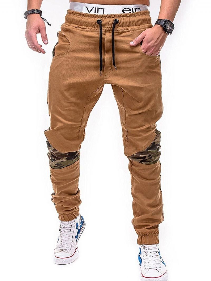 Pencil Pants Print Camouflage Lace-Up Fall Casual Pants