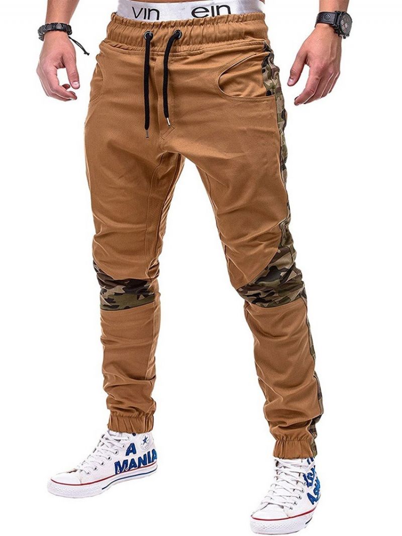 Pencil Pants Print Camouflage Lace-Up Fall Casual Pants