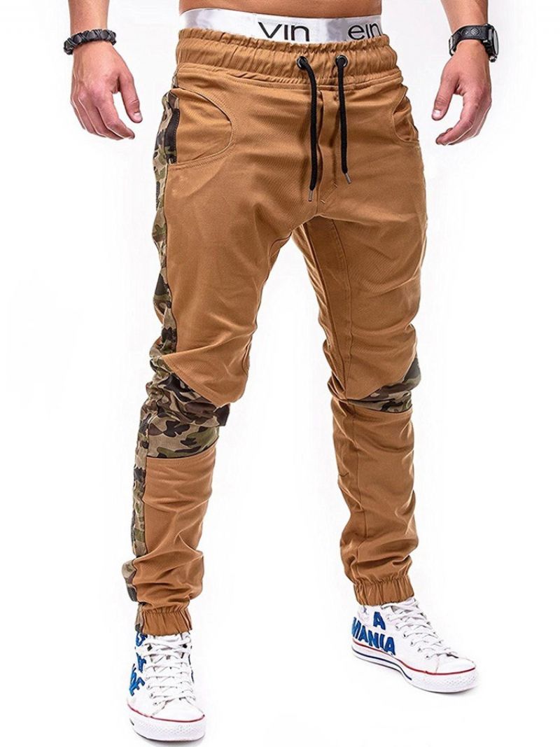 Pencil Pants Print Camouflage Lace-Up Fall Casual Pants