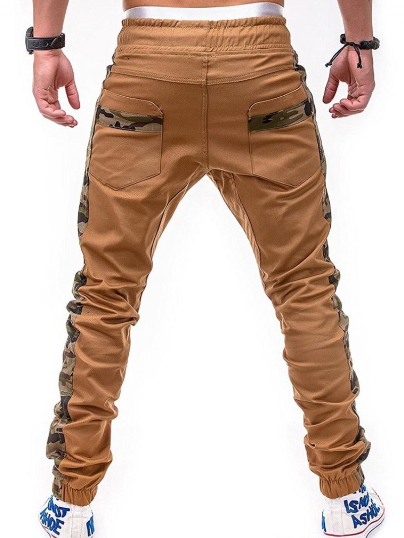 Pencil Pants Print Camouflage Lace-Up Fall Casual Pants