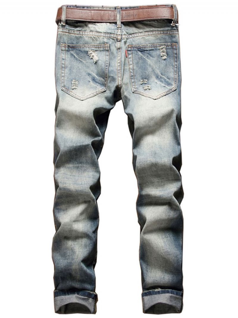 Rento Holes Denim Miesten Farkut