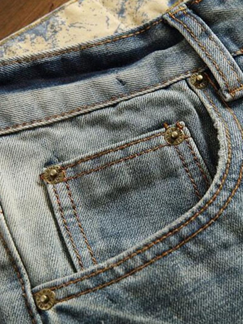 Rento Holes Denim Miesten Farkut