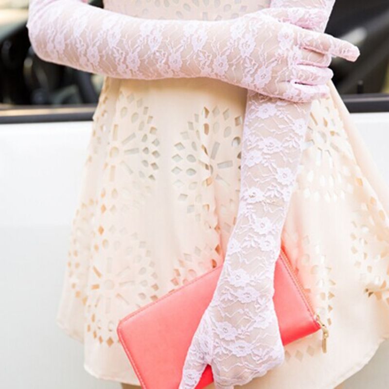 40Cm Lace Elegant Lady Gloves