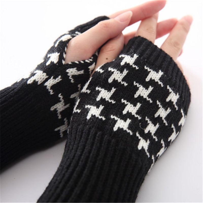 Houndstooth Casual Fall Gloves