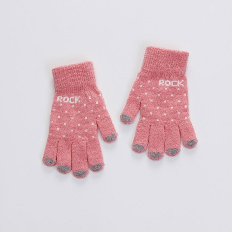 Letter Casual Winter Gloves