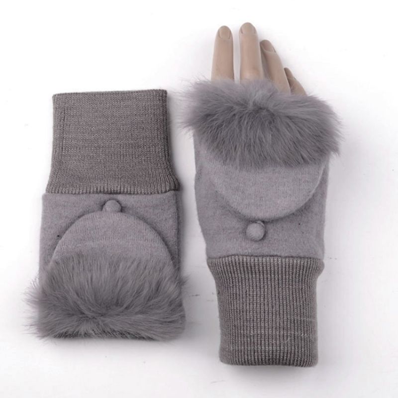 Winter Keep Warm Flip Lady Gloves