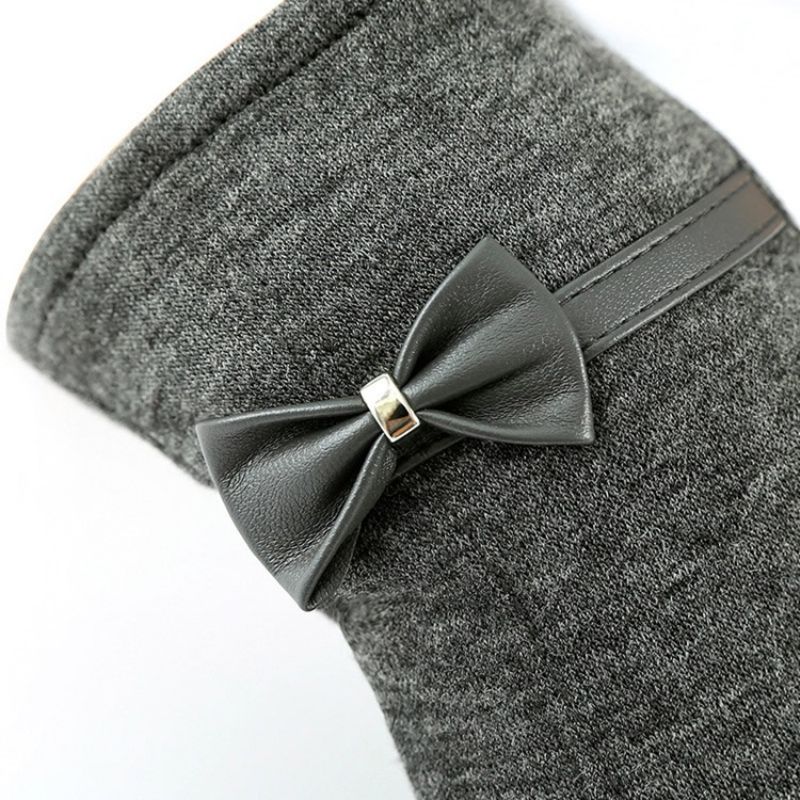 Yksinkertaiset Bowknot-Talvihanskat