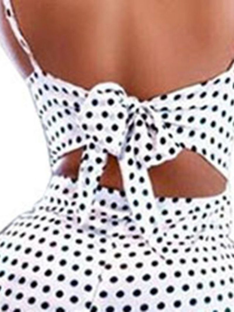 Bowknot Polka Dots Strap Slim Haalari