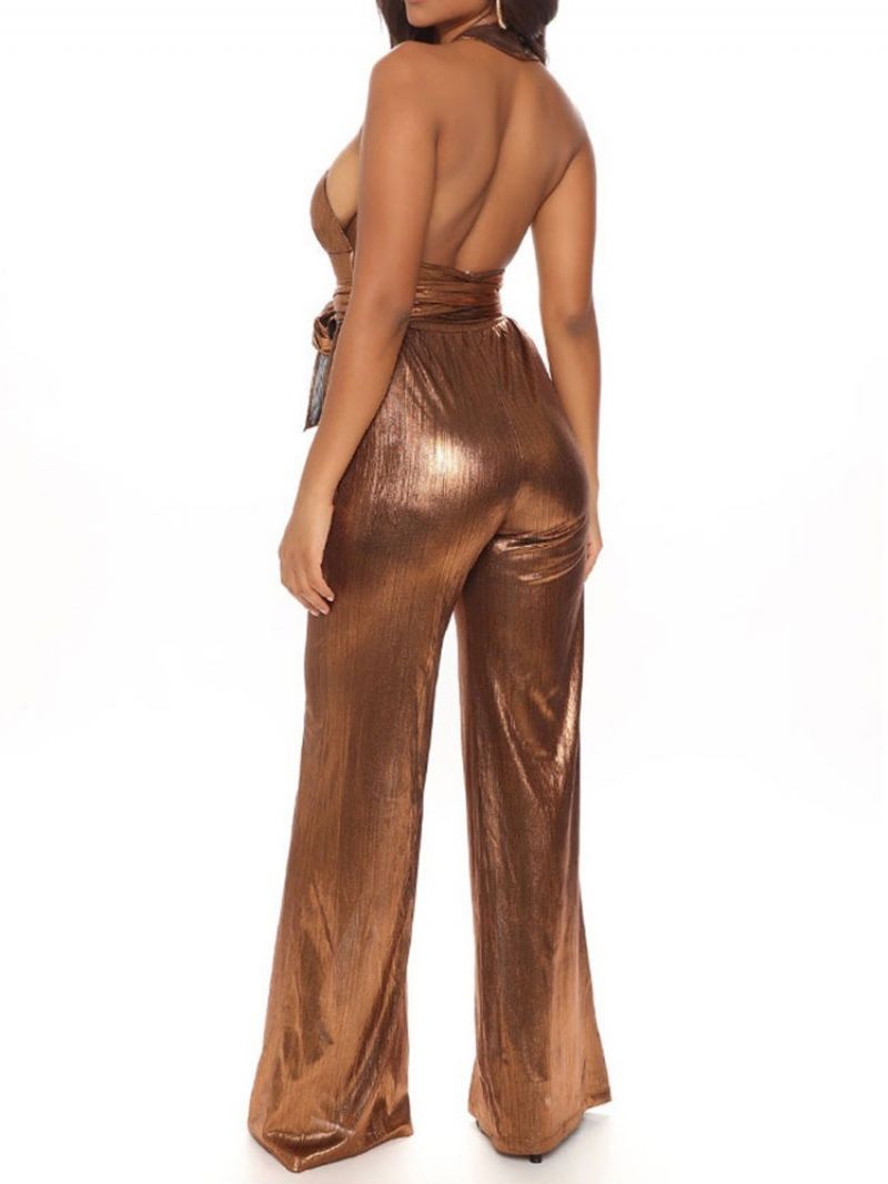 Hollow Full Length Sexy Slim Straight Jumpsuit