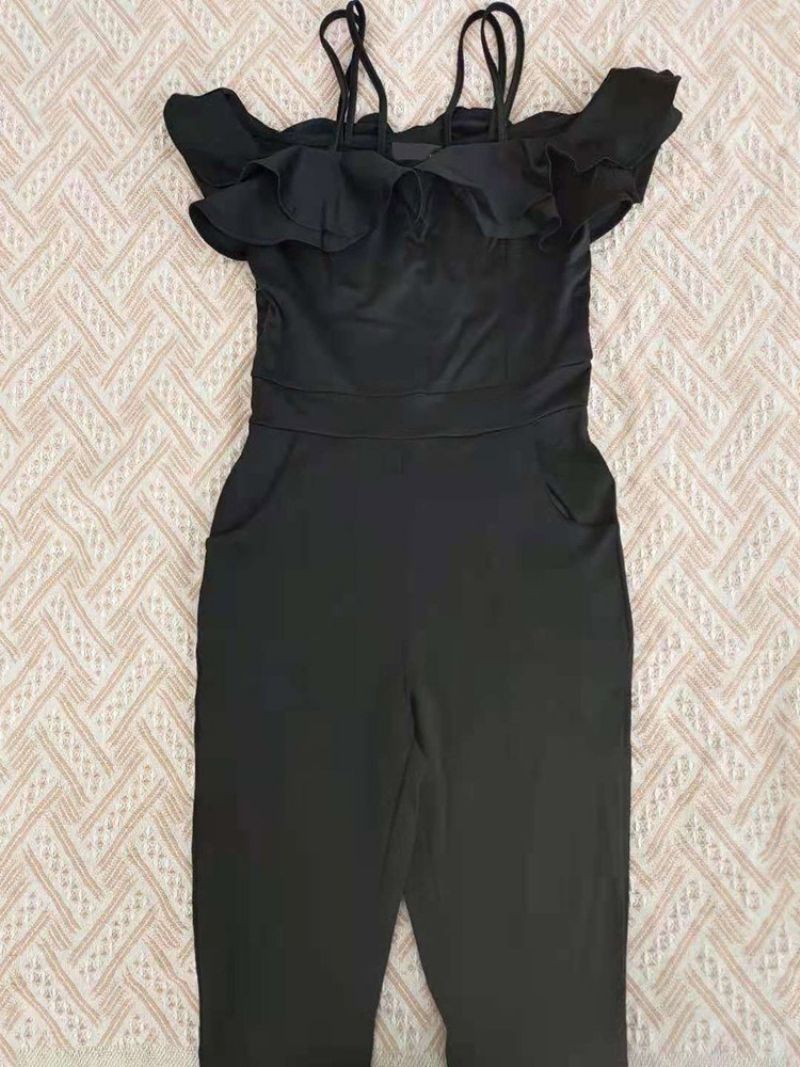 Nilkkapituus Falbala Sexy Pencil Pants Slim Jumpsuit