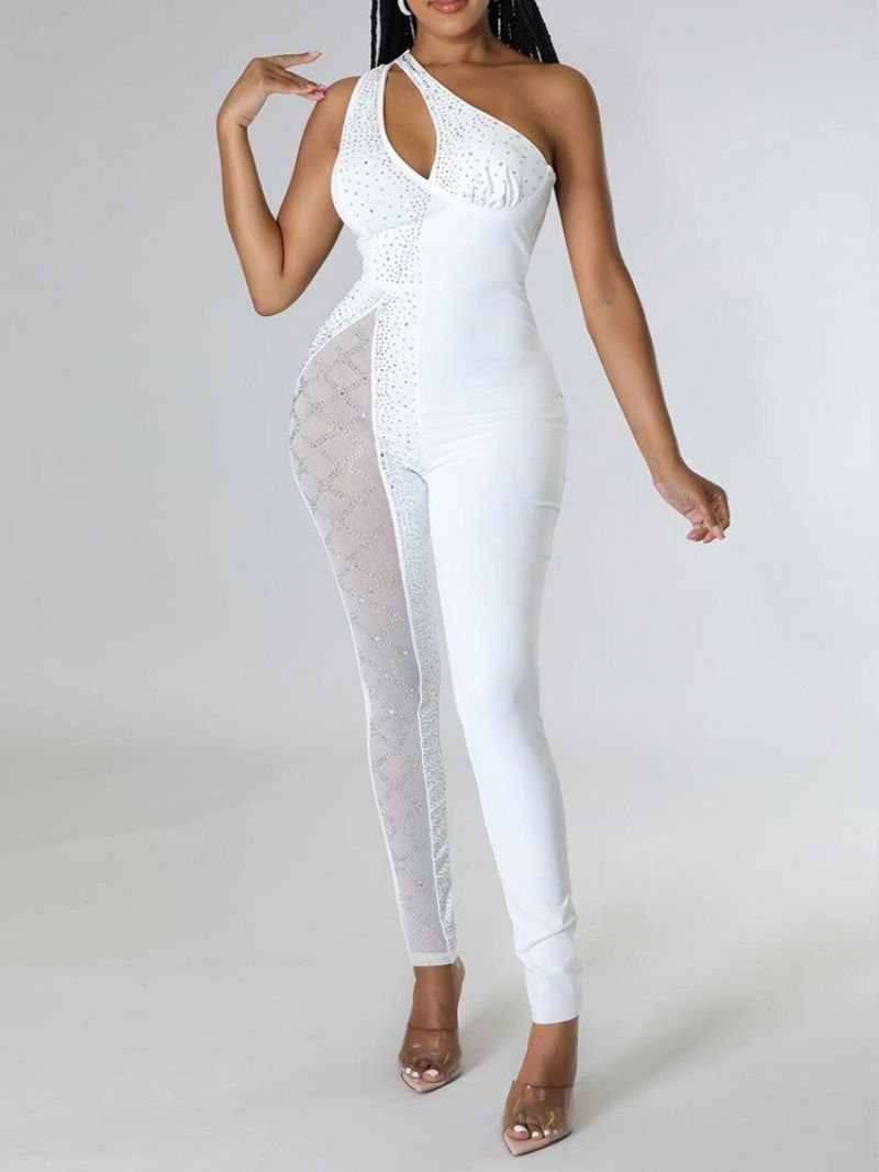 Western Diamond Full Length Pencil Pants Slim Jumpsuit