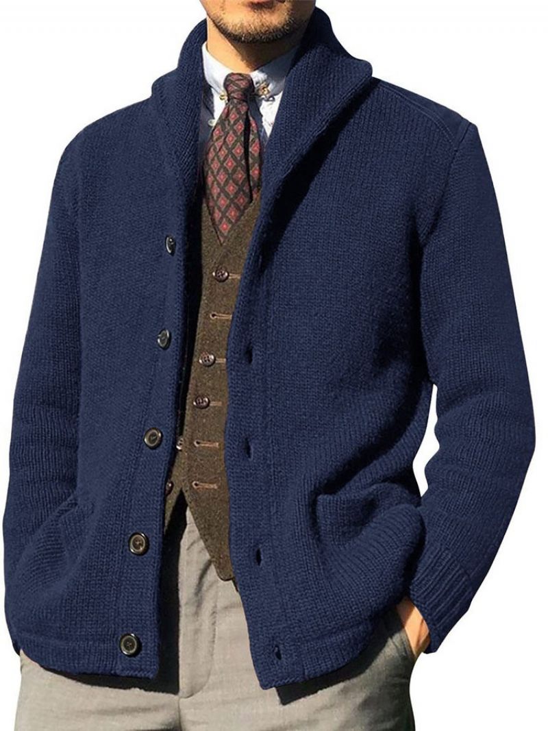 Lapel Standard Pocket Winter Straight Villapaita