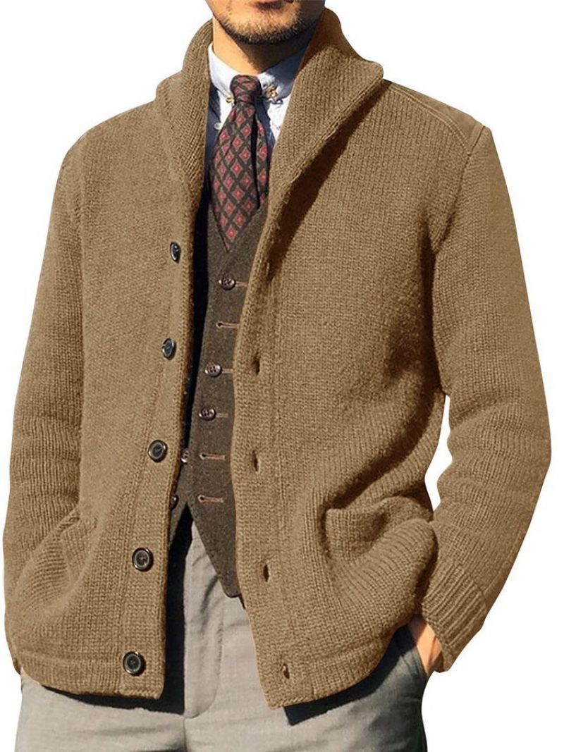 Lapel Standard Pocket Winter Straight Villapaita