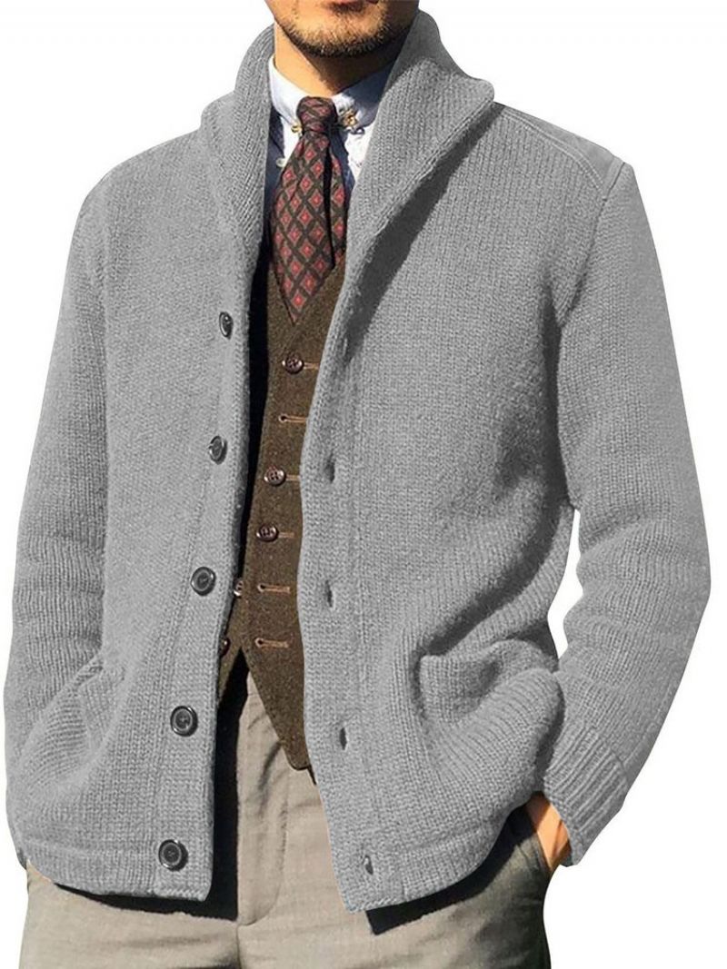 Lapel Standard Pocket Winter Straight Villapaita