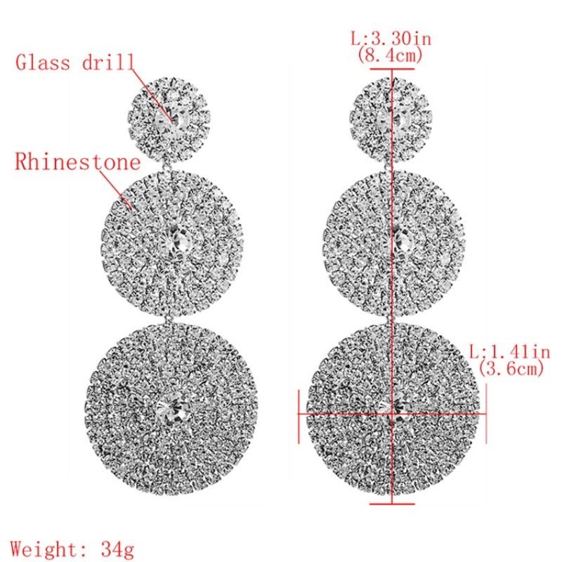 Diamante Alloy Prom Naisten Korvakorut