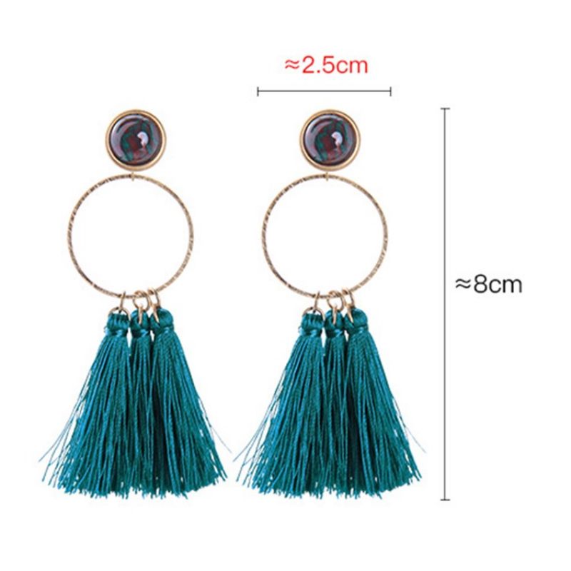 Peacock Blue Alloy Prom Korvakorut