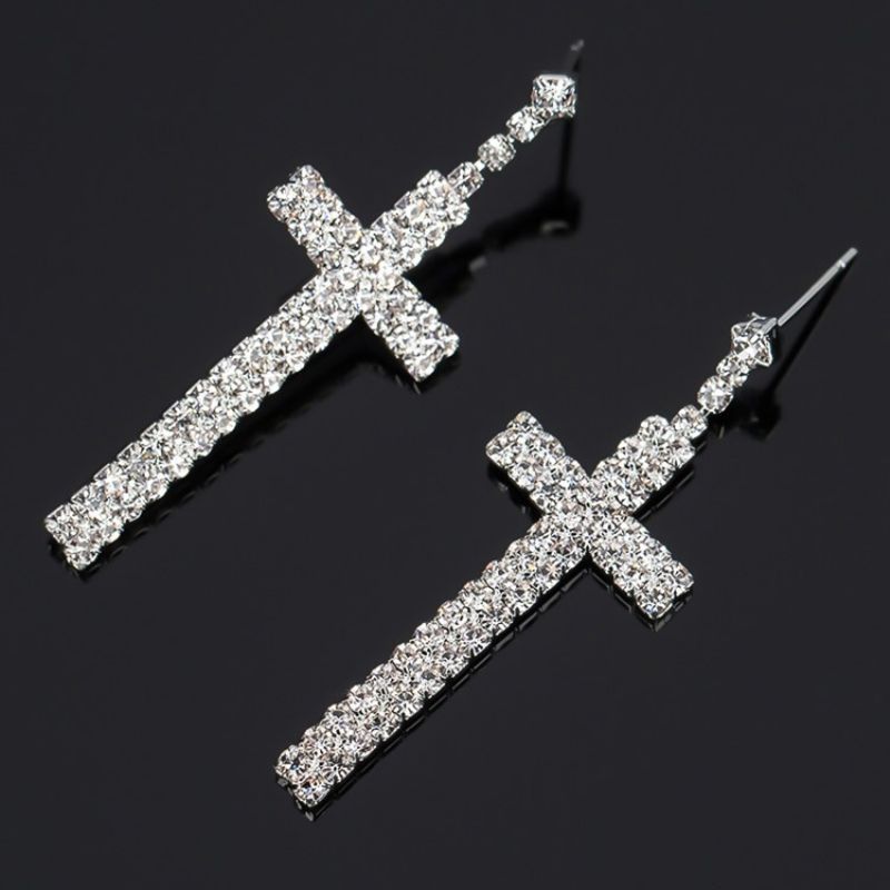 Rhinestone Diamante Romantic Party Prom Korvakorut