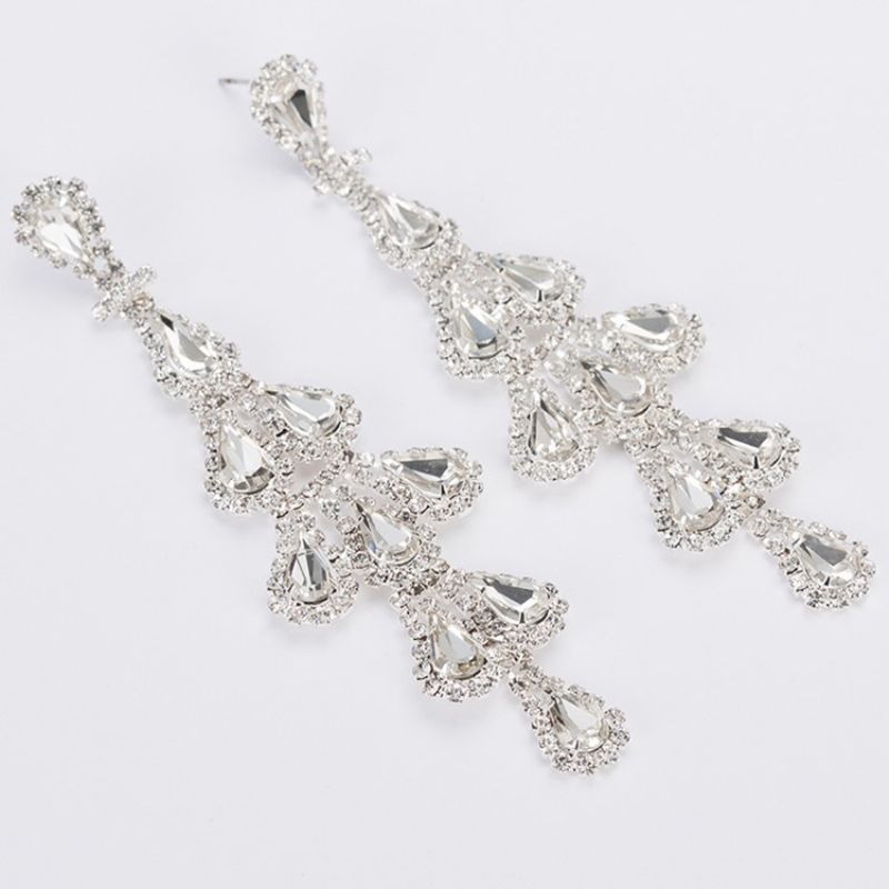 Rhinestone Sweet Diamante Party Charm Korvakorut