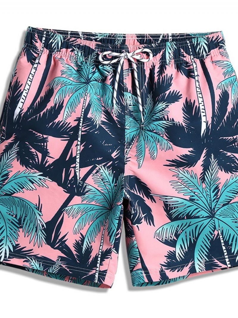 Plant Straight Print Miesten Shortsit