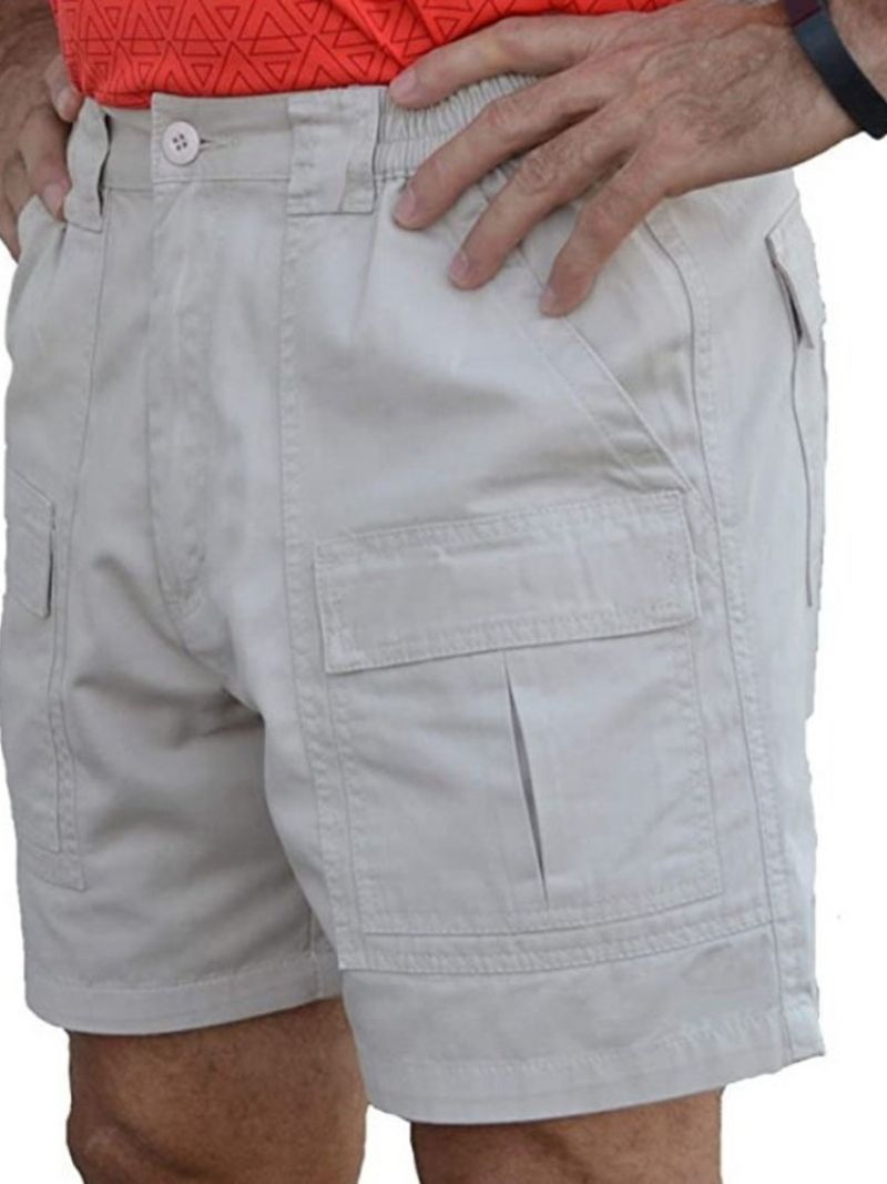 Suorat Taskut Miesten Rennot Vetoketjulliset Shortsit