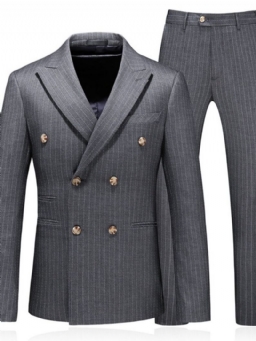 Blazer Kaksirivinen Stripe Mekkopuku