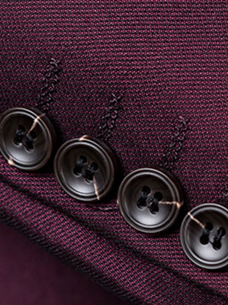 Muodollinen Button Vest Miesten Mekkopuku