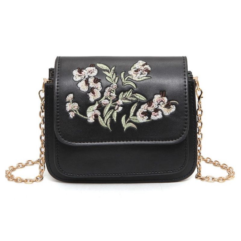 All Match Embroidery Monikerroksinen Crossbody Laukku