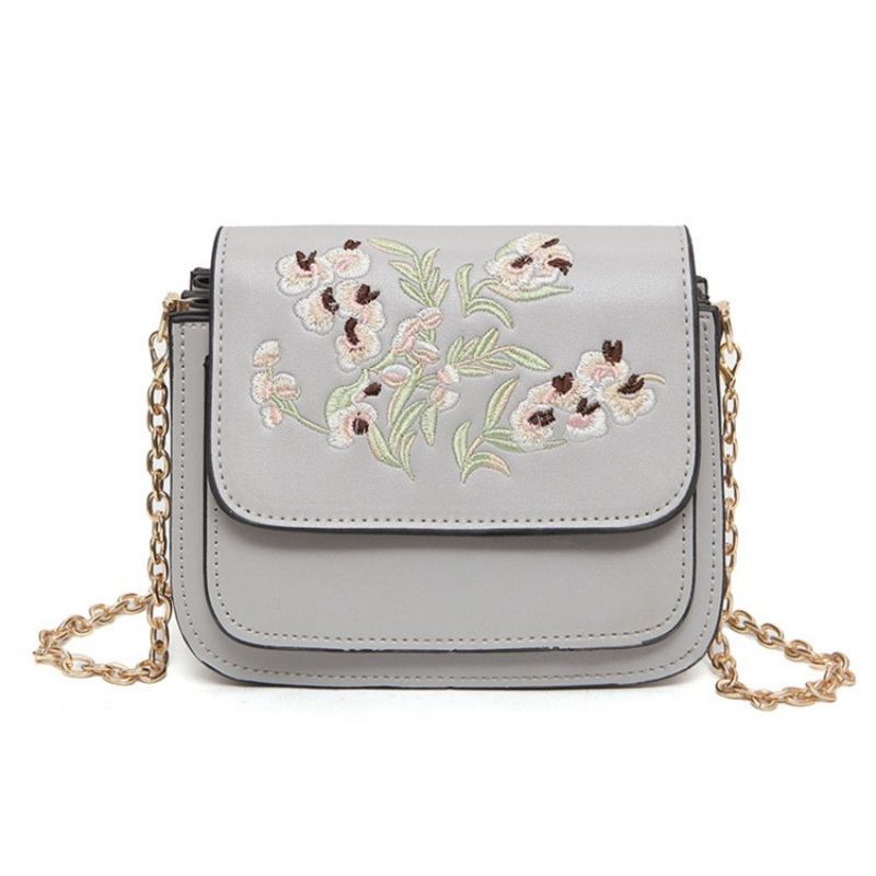 All Match Embroidery Monikerroksinen Crossbody Laukku