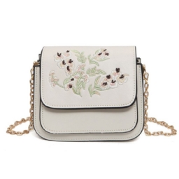 All Match Embroidery Monikerroksinen Crossbody Laukku