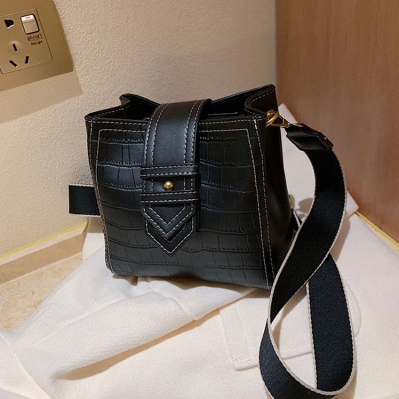 Alligaattori Kohokuviointi Pu Suorakulmio Crossbody Laukut