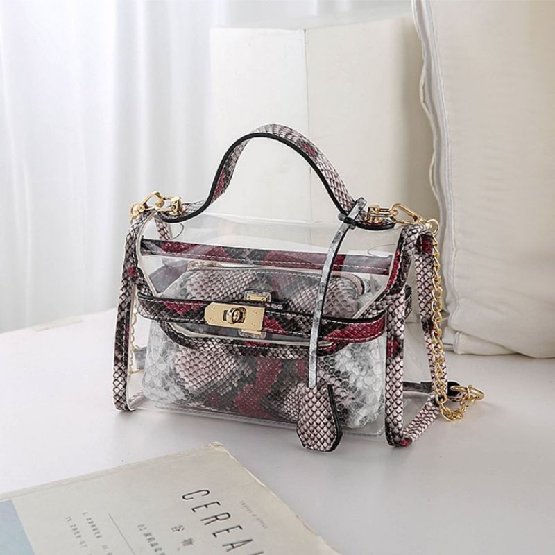 Animal Chain Pvc Crossbody Laukut